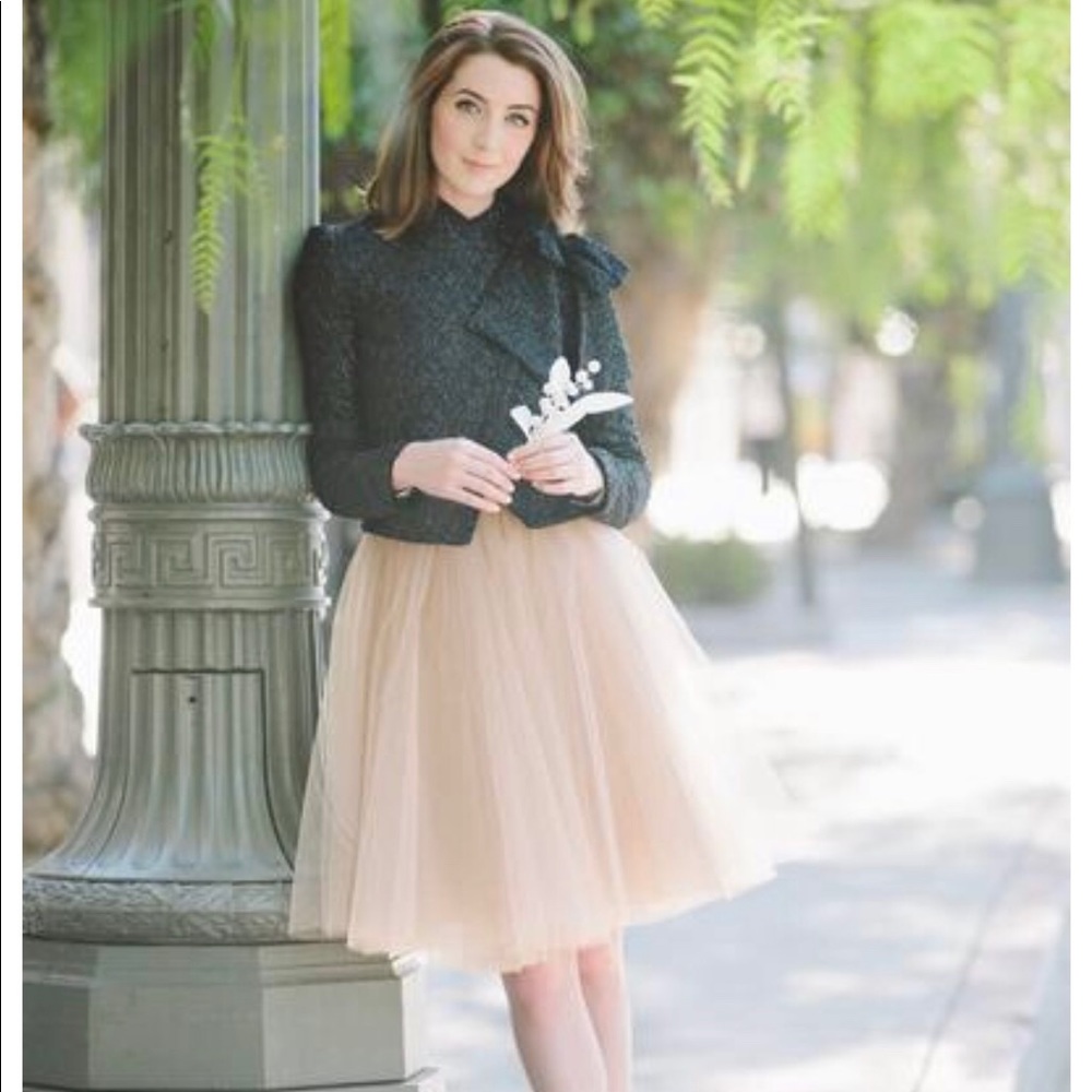 Space46 Tulle Skirt Coffee M
